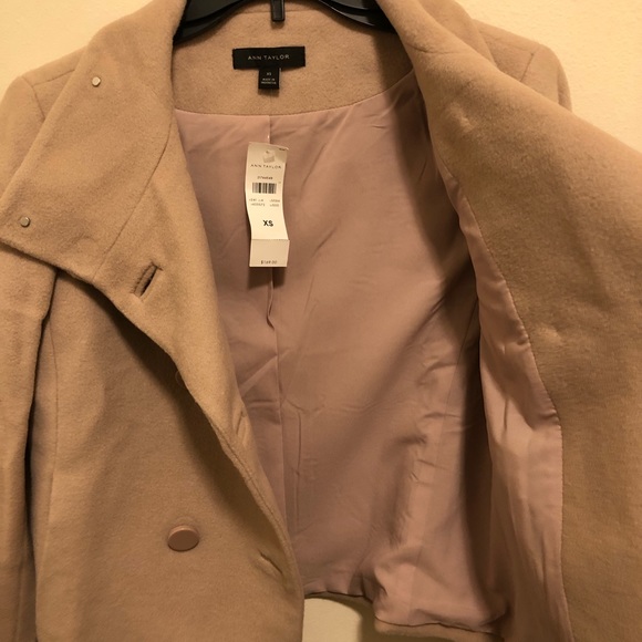 NWT Ann Taylor Double Breasted Wool Coat XS - Picture 8 of 8